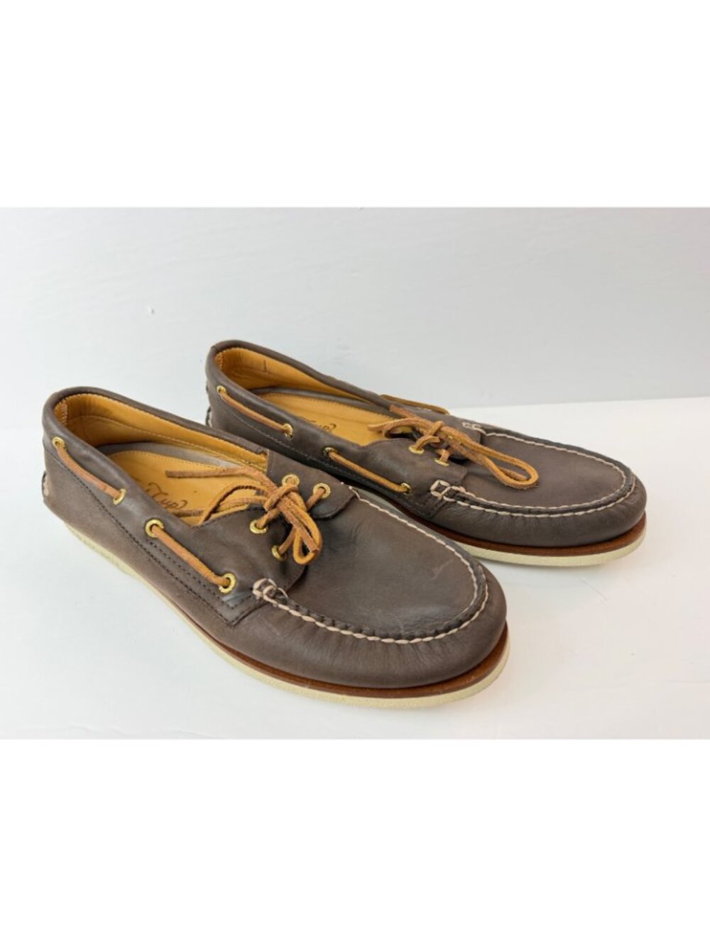 Sperry Men's Gold Cup Authentic Original Boat Shoes 11M Brown Leather Slip On - Picture 2 of 10